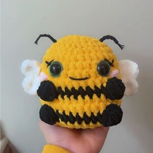 Plush Bee Toy - Yellow and Black